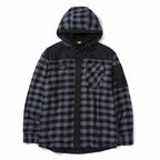 CAT Mens Sequoia Shirt Jacket (1610006.12863) Grey Buffalo Plaid