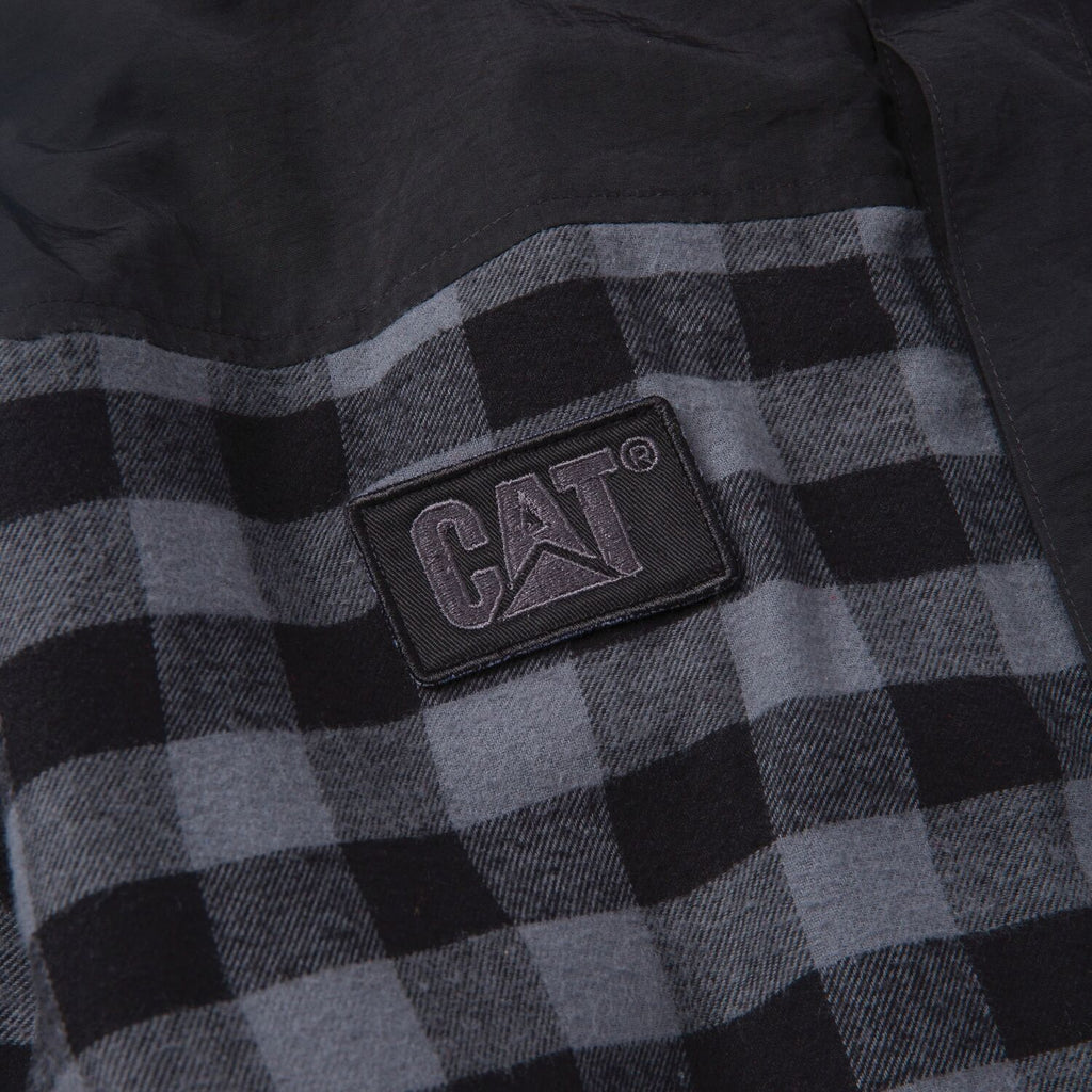 CAT Mens Sequoia Shirt Jacket (1610006.12863) Grey Buffalo Plaid