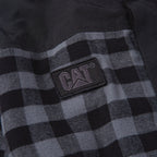 CAT Mens Sequoia Shirt Jacket (1610006.12863) Grey Buffalo Plaid