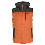 CAT Mens Hi Vis Hooded Vest (1320034) Orange/Dark Shadow