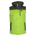 CAT Mens Hi Vis Hooded Vest (1320034) Yellow/Dark Shadow