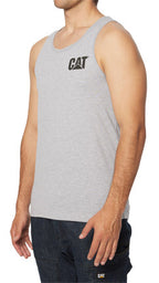 CAT Mens Trademark Singlet (1010013) Heather Grey [GD]