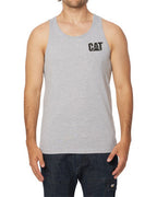 CAT Mens Trademark Singlet (1010013) Heather Grey [GD]