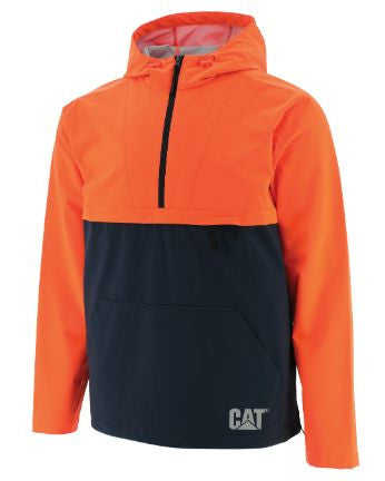 CAT Mens Hi Vis Trade Packable Anorak (1310136) Orange  [GD]