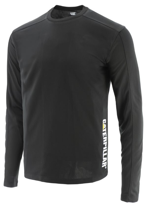 CAT Mens Coolmax L/S Tee (1510577.10158) Black [SD]