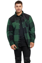 CAT Mens Block Check Insulated Shirt Jacket (8040001.14316) Pineneedle Black