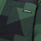 CAT Mens Block Check Insulated Shirt Jacket (8040001.14316) Pineneedle Black
