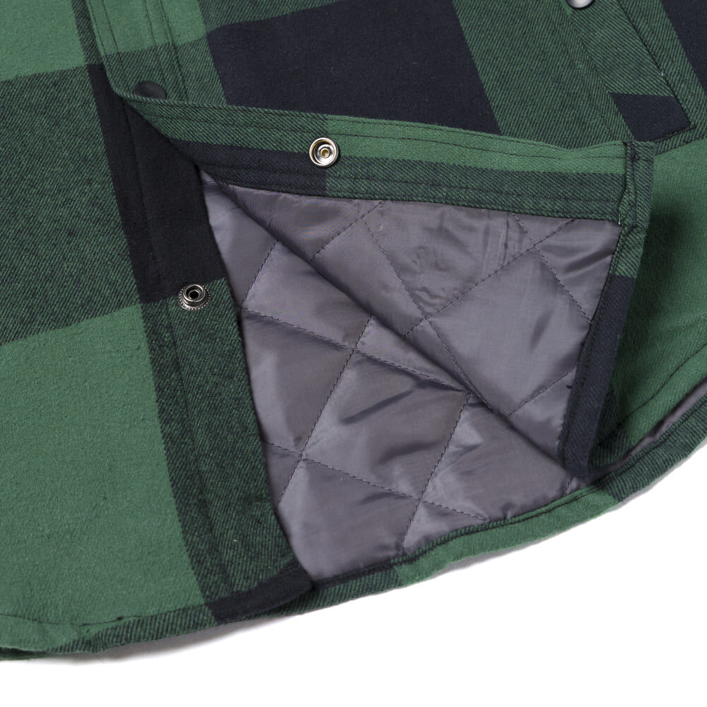 CAT Mens Block Check Insulated Shirt Jacket (8040001.14316) Pineneedle Black