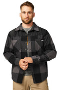CAT Mens Buffalo Check Insulated Shirt Jacket (8040001) Pitch Black