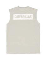 CAT Mens Icon Block Muscle Tee (1510493) Basalt