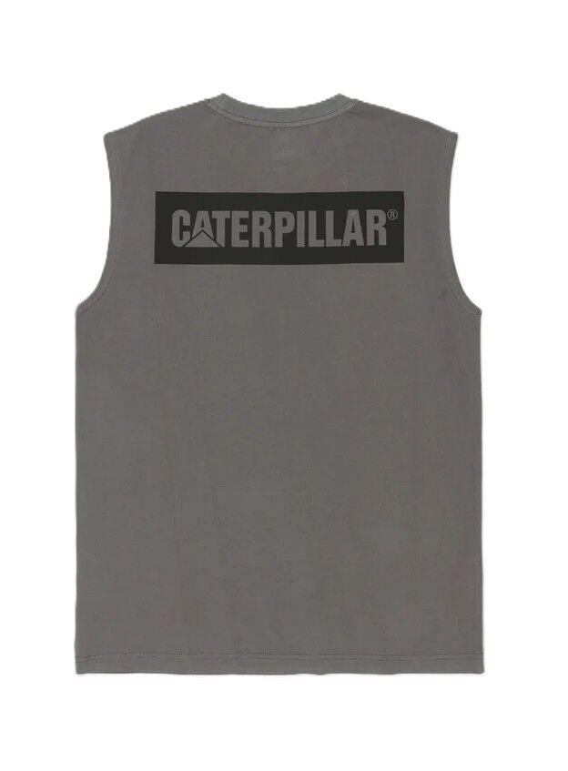 CAT Mens Icon Block Muscle Tee (1510493) Paloma