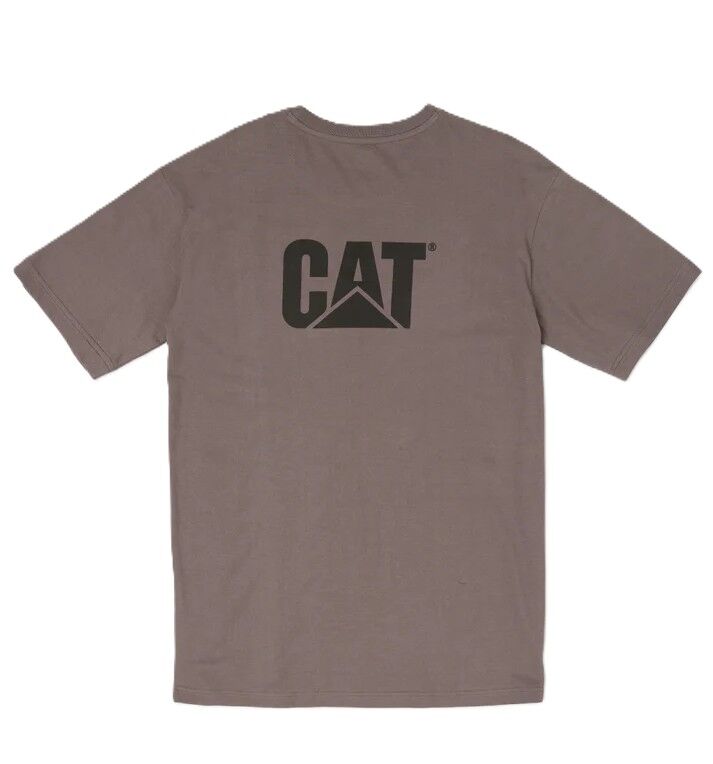 CAT Mens Trademark S/S Tee (W05324) Basalt