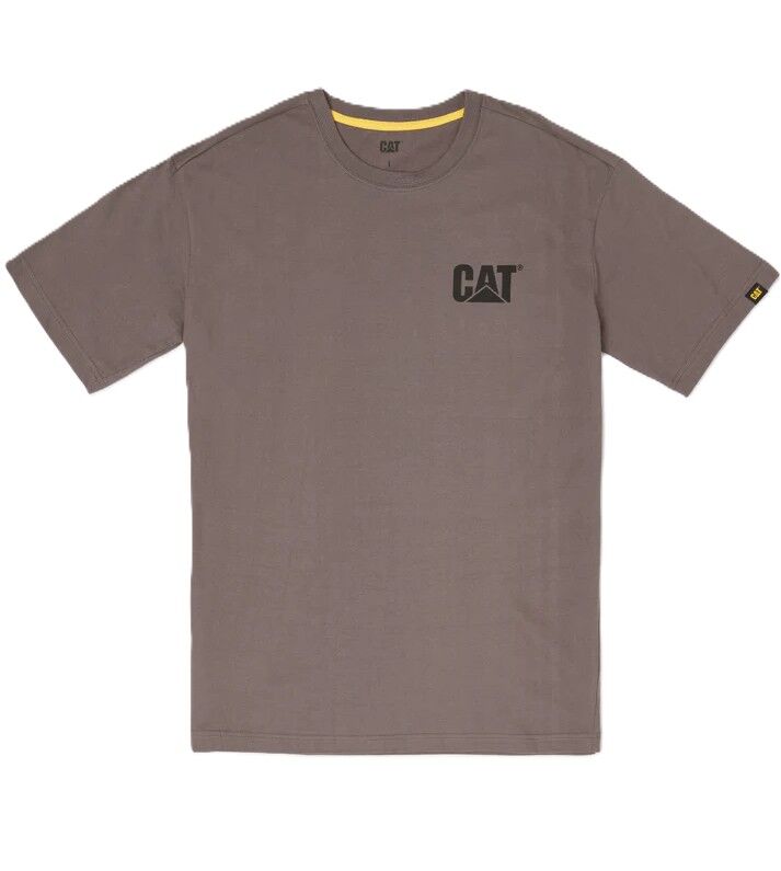 CAT Mens Trademark S/S Tee (W05324) Basalt