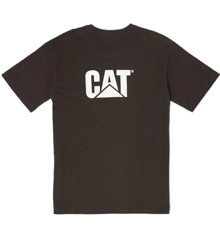 CAT Mens Trademark S/S Tee (W05324) Licorice