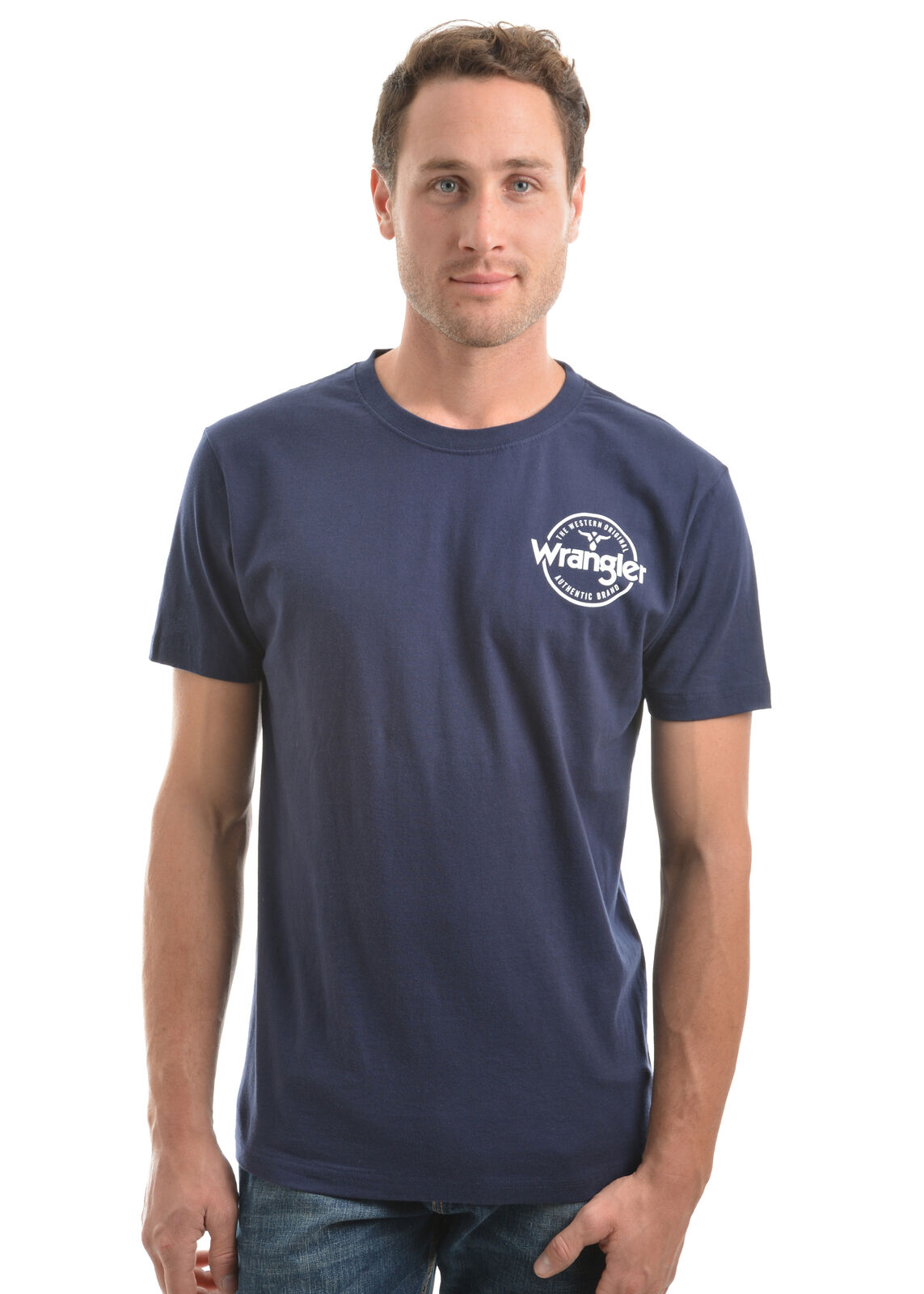 Wrangler Mens Angus T-Shirt (XCP1557366) Navy