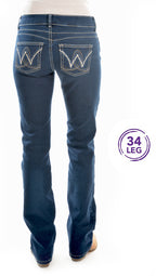 Wrangler Womens Mid Rise Carolina Breakaway Jeans (XCP2246494)