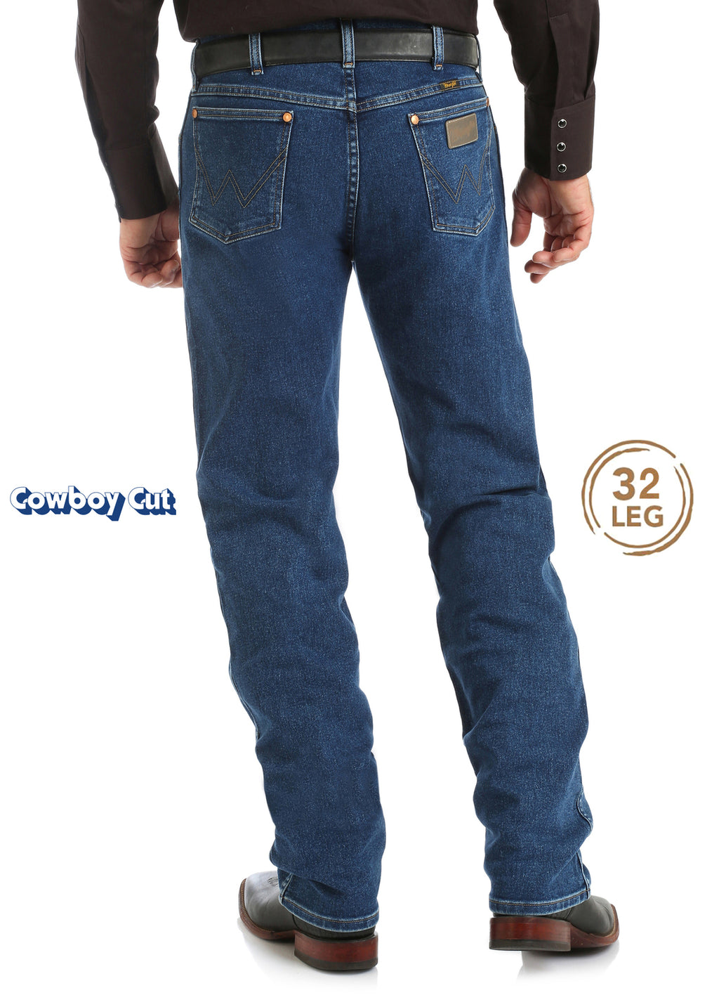 Wrangler Mens Cowboy Cut Original Fit Active Flex Jeans (13MAFGK32) Stonewash