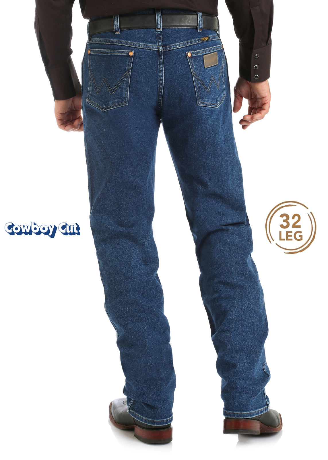 Wrangler Mens Cowboy Cut Original Fit Active Flex Jeans (13MAFGK32) Stonewash