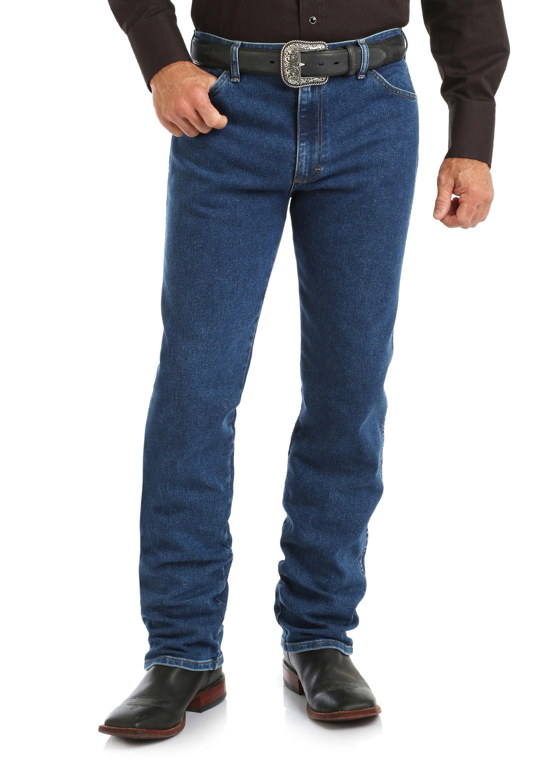 Wrangler Mens Cowboy Cut Original Fit Active Flex Jeans (13MAFGK32) Stonewash