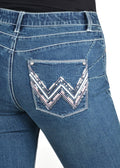 Wrangler Womens Arizona Q-Baby Booty Up Jeans (XCP2250898) Vintage Wash