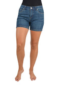 Wrangler Womens Q-Baby Booty Up Ultimate Shorts (XCP2336589) Mid Town Blue [SD]