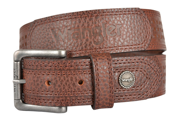 Wrangler Mens Murphy Belt (XCP1996BLT) Chocolate [SD]