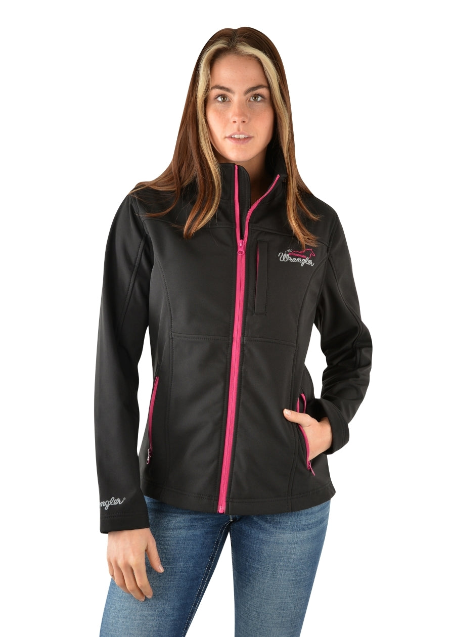 Wrangler Womens Softshell Jacket (XCP2783900) Black 