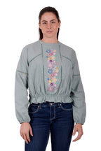 Wrangler Womens Ryleigh L/S Blouse (X3S2506594) Lily Pad [SD] 
