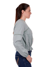 Wrangler Womens Ryleigh L/S Blouse (X3S2506594) Lily Pad [SD] 