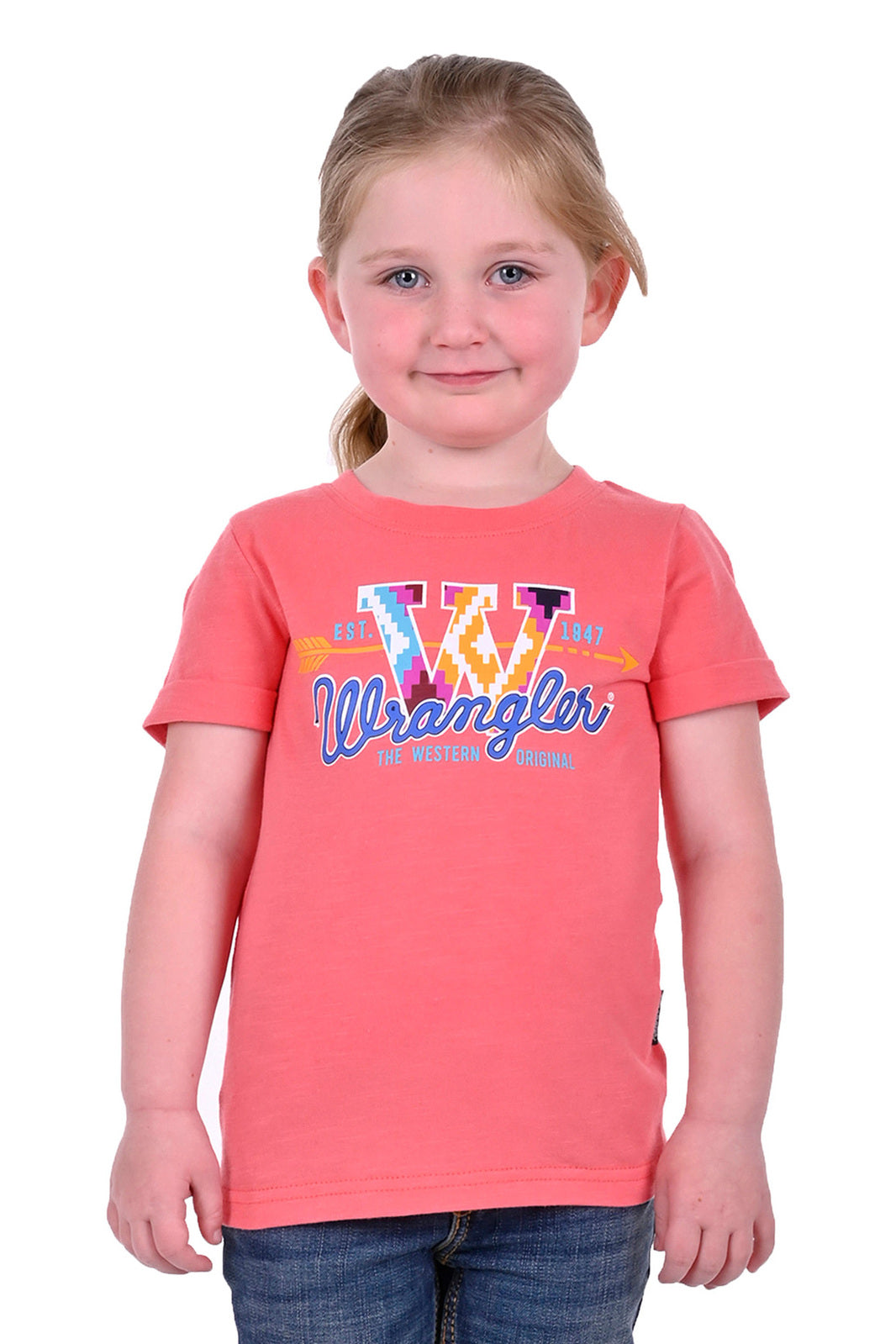 Wrangler Girls Nova S/S Tee (X3S5598761) Coral [SD]