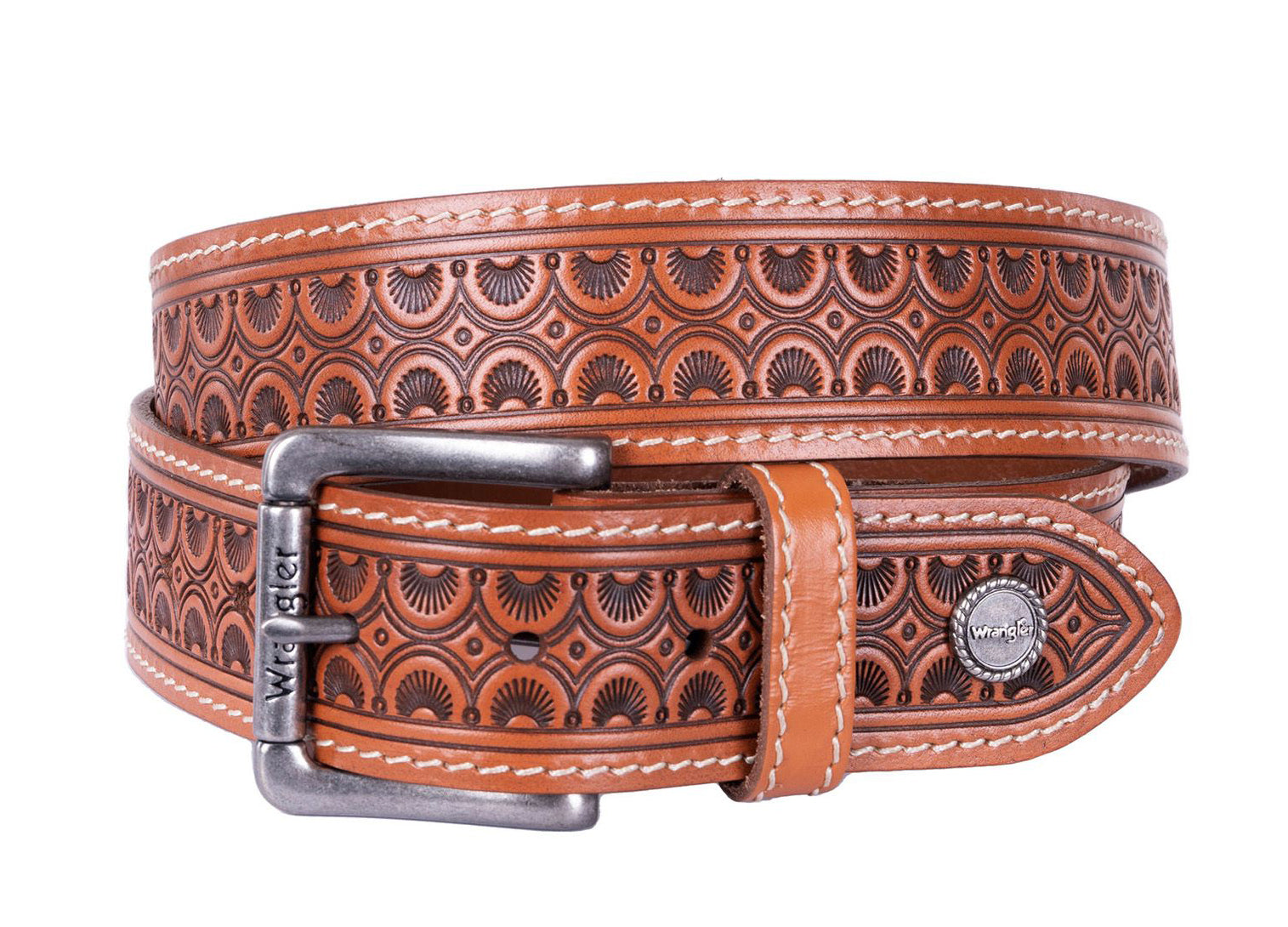 Wrangler Mens Quinn Belt (X3S1940BLT) Light Tan [SD]