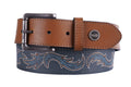 Wrangler Mens Aiden Belt (X4W1943BLT) Navy/Tan [SD]