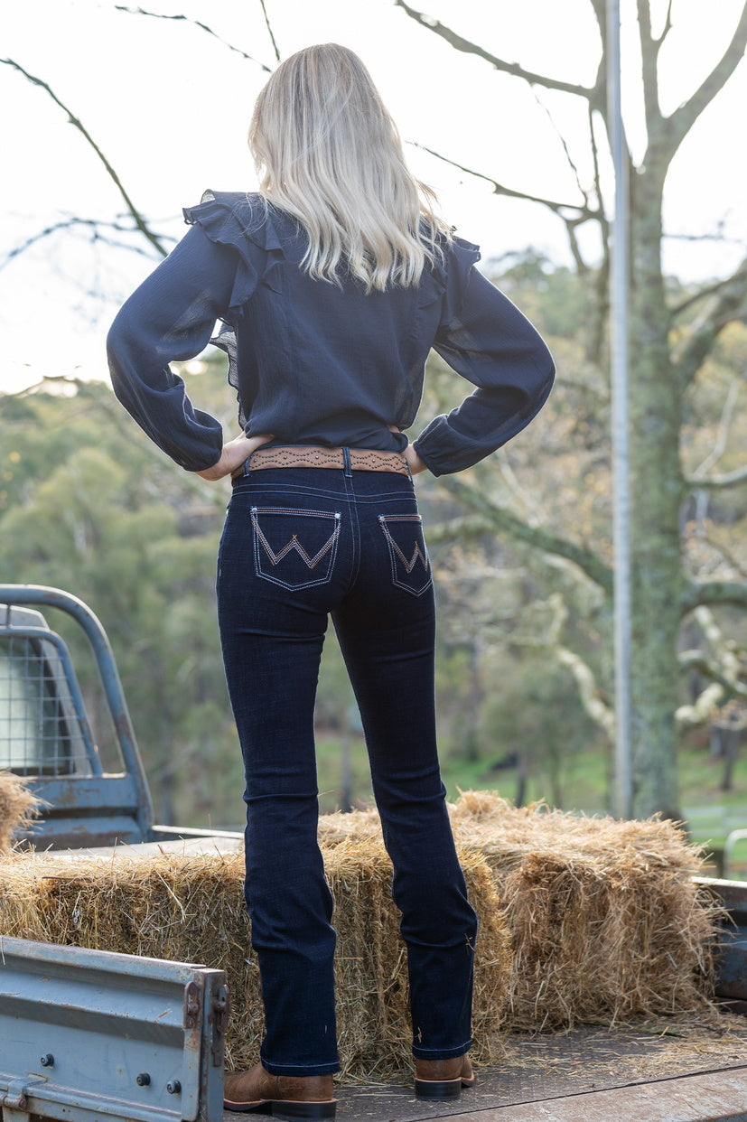 Wrangler Womens Amber Willow Jeans (XCP2251111) Dark Dynasty 