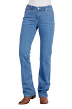 Wrangler Womens Austin Q-Baby Jeans (XCP2250104) Faded Blue