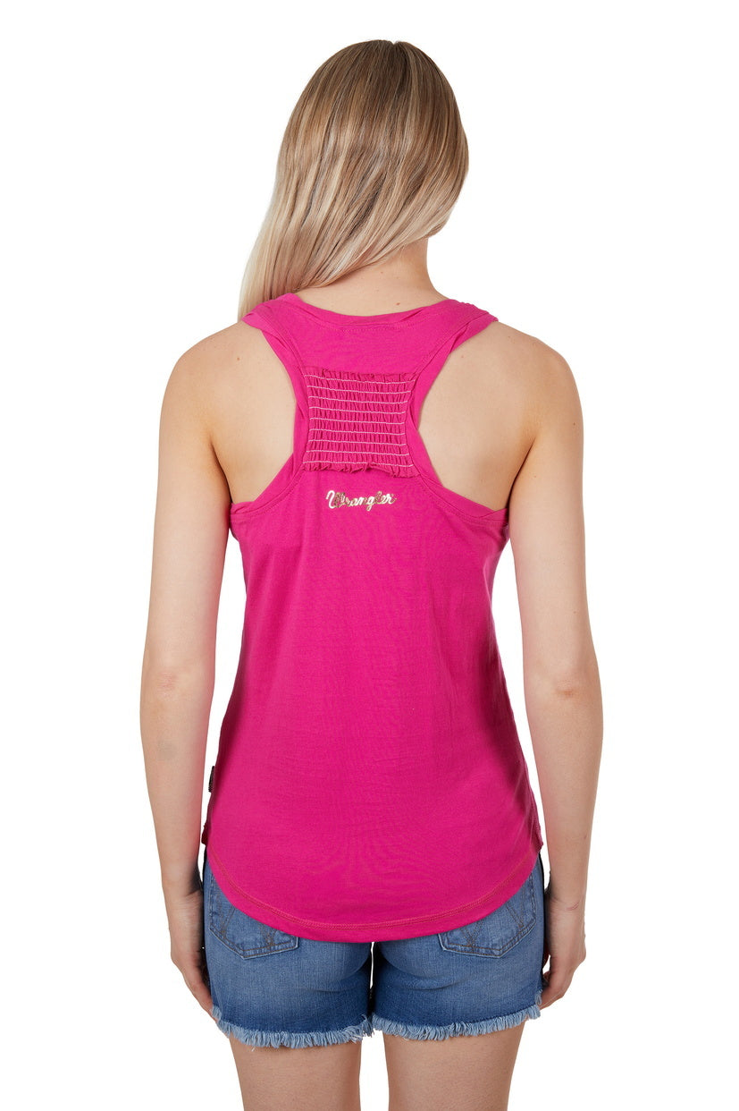 Wrangler Womens Savannah Tank (X4S2508147) Pink [SD]