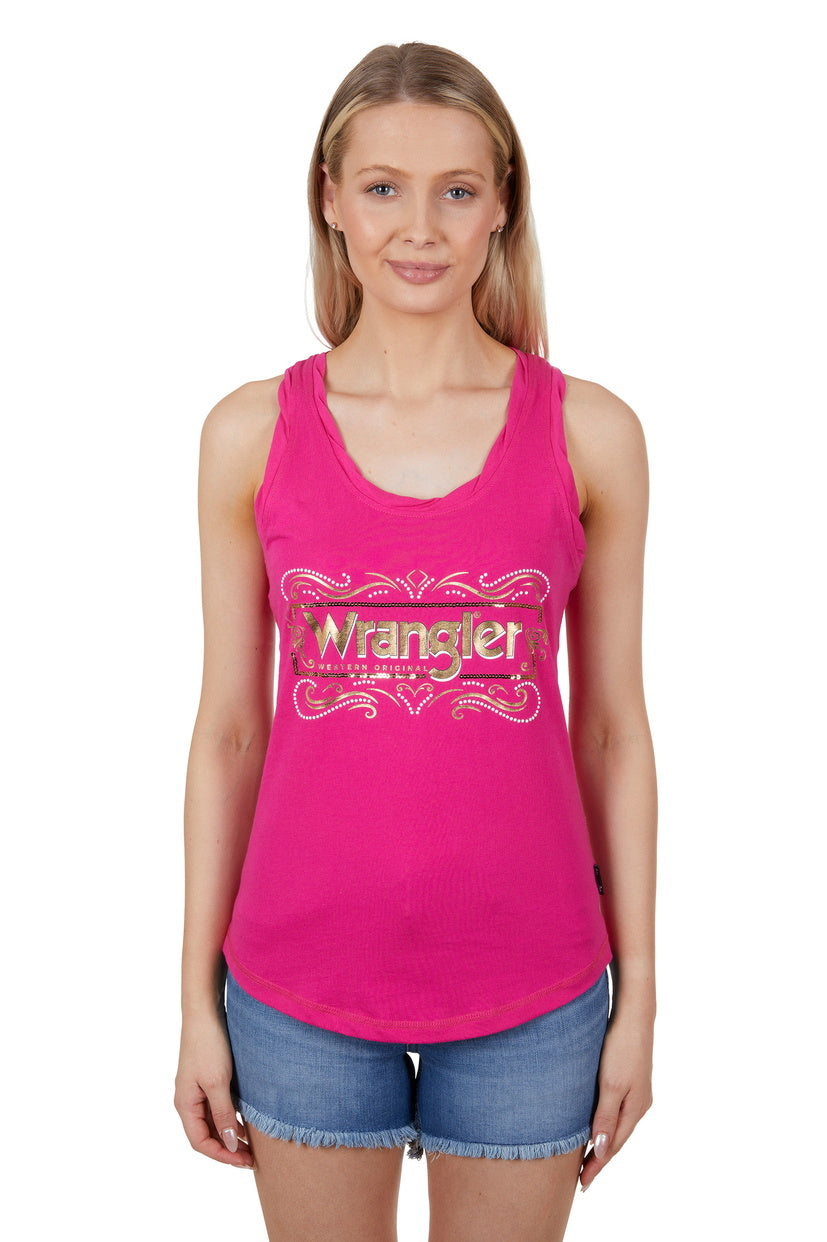 Wrangler Womens Savannah Tank (X4S2508147) Pink [SD]