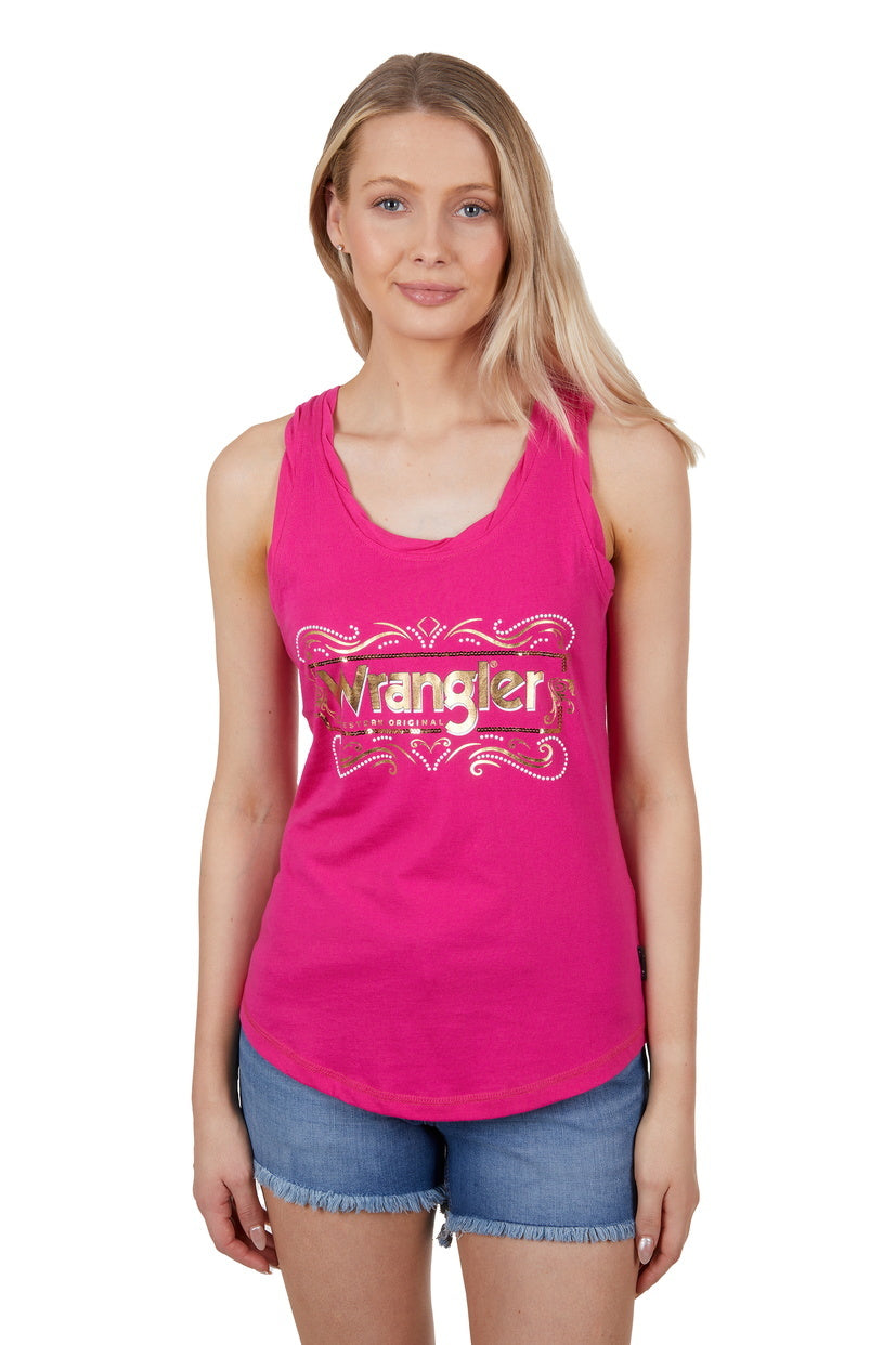 Wrangler Womens Savannah Tank (X4S2508147) Pink [SD]