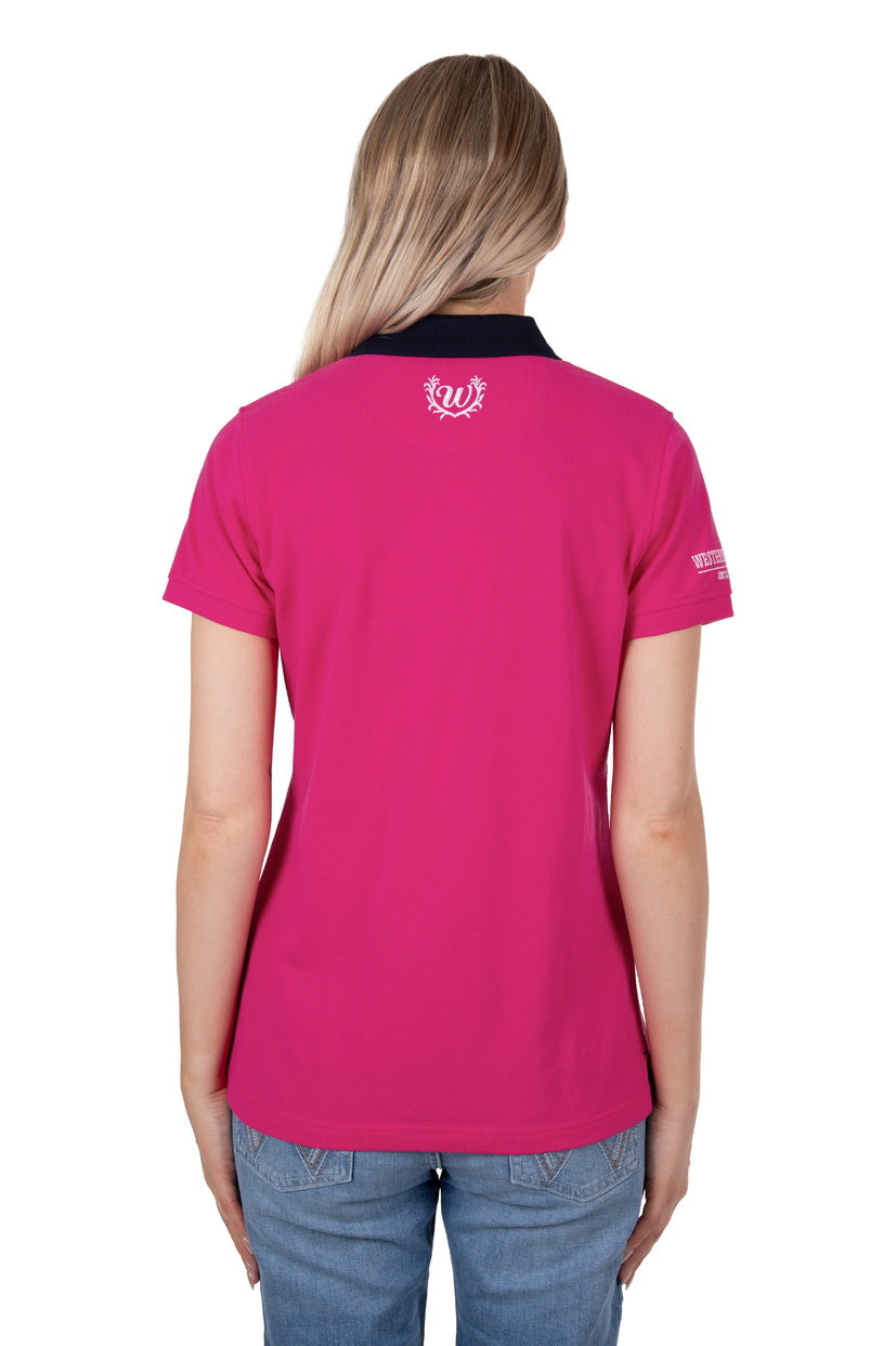 Wrangler Womens Kiera S/S Polo (X4S2565135) Pink [SD]