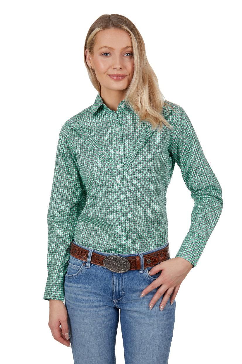 Wrangler Womens Jenna L/S Shirt (X4S2126120) Multi [SD]