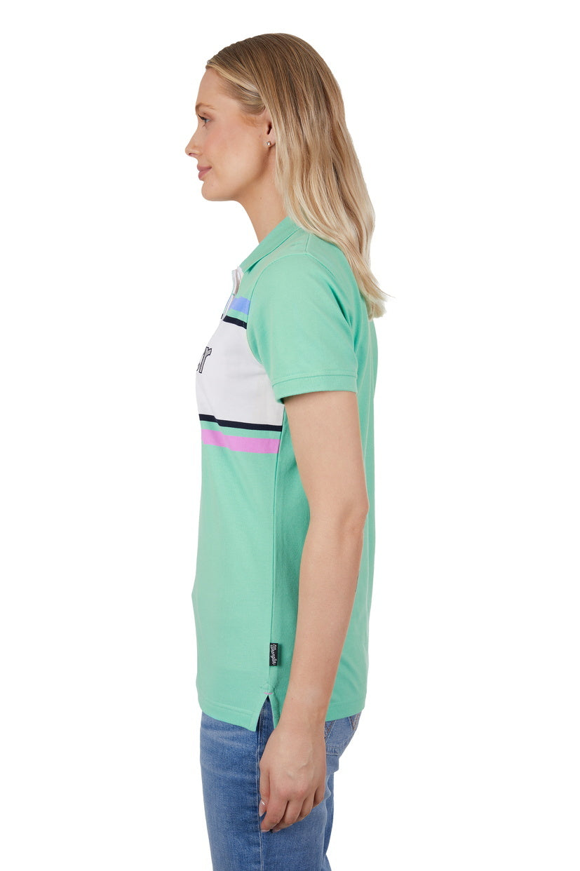 Wrangler Womens Jess S/S Polo (X4S2565136) Green [SD]