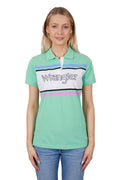 Wrangler Womens Jess S/S Polo (X4S2565136) Green [SD]