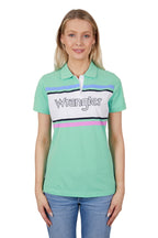 Wrangler Womens Jess S/S Polo (X4S2565136) Green [SD]