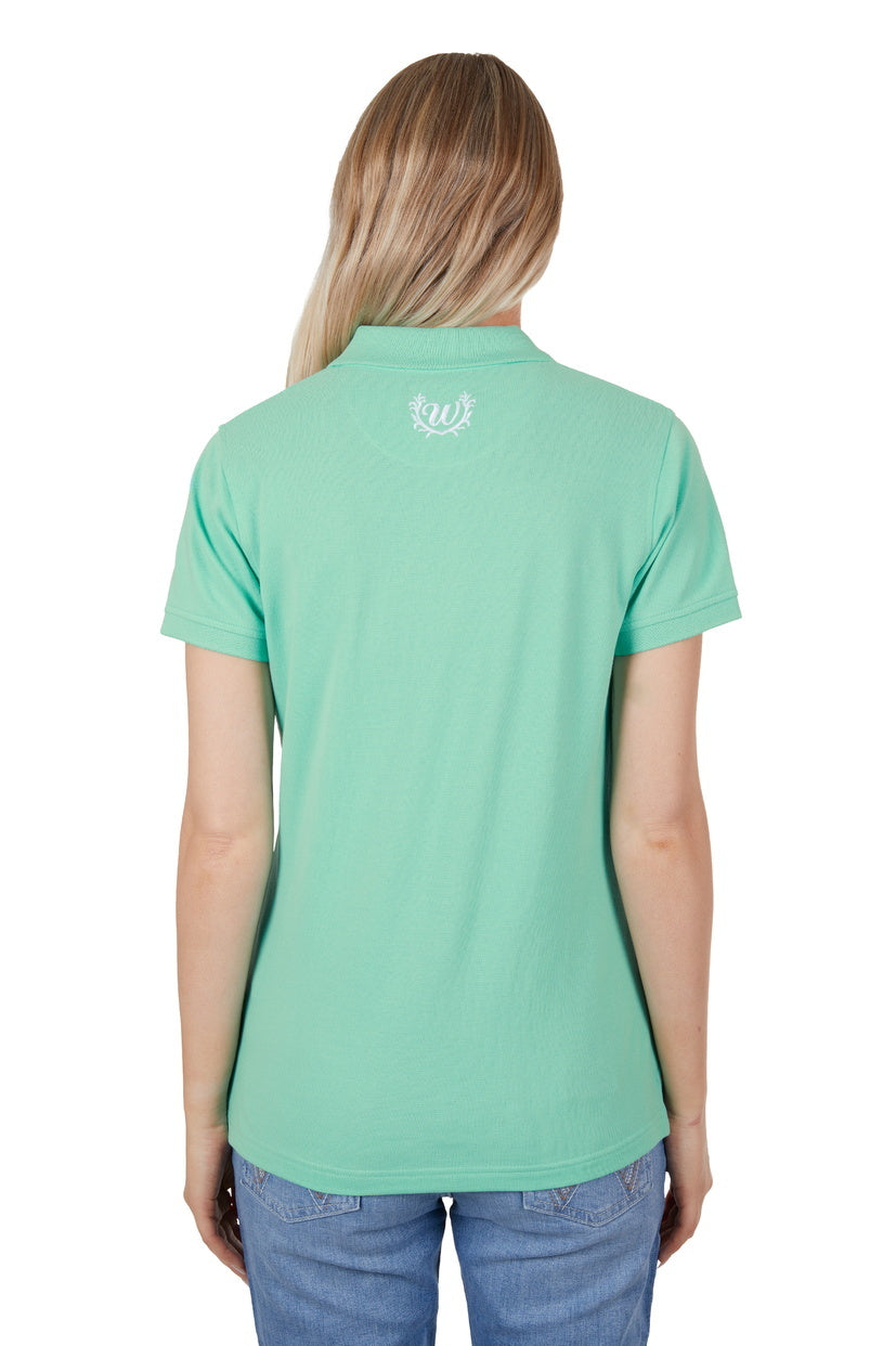 Wrangler Womens Jess S/S Polo (X4S2565136) Green [SD]