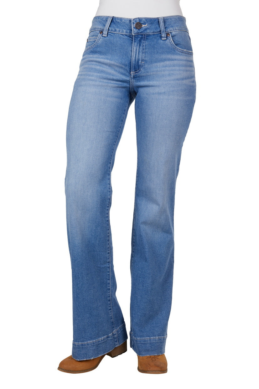 Wrangler Womens Hallie Mae Jeans - 34 Leg (XCP2253213) Sky [SD]