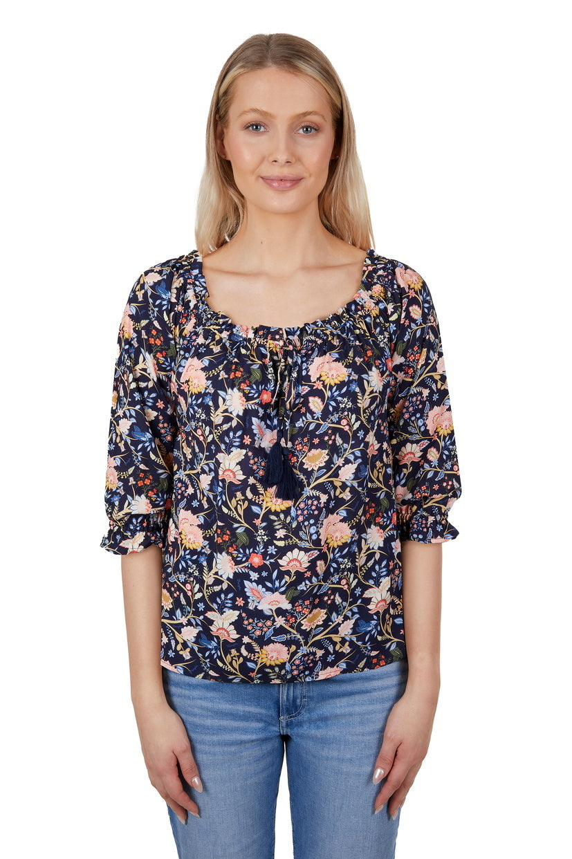 Wrangler Womens Cassidy L/S Blouse (X4S2523199) Multi [SD] 