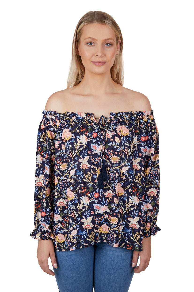 Wrangler Womens Cassidy L/S Blouse (X4S2523199) Multi [SD] 