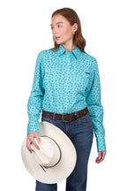 Wrangler Women Janice L/S Shirt (X5W2127338) Aqua [SD]