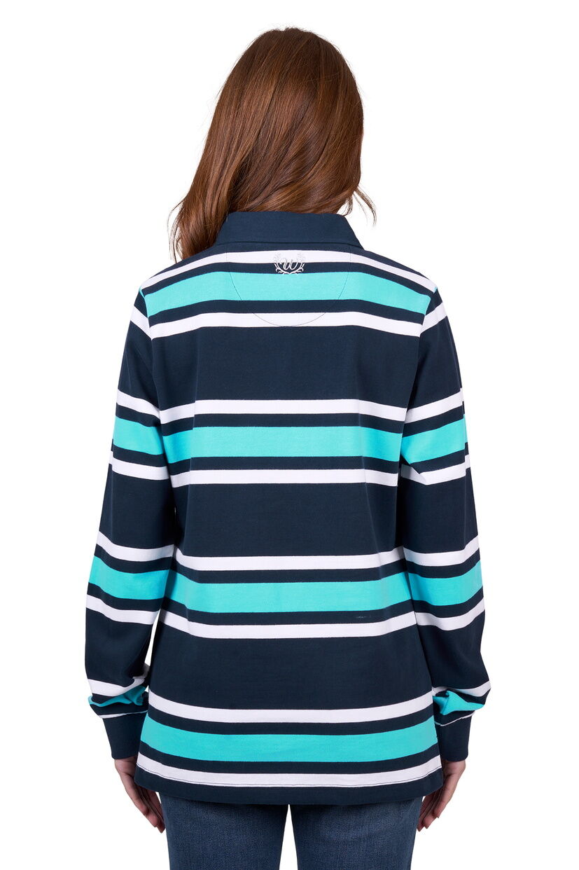 Wrangler Women Trista Rugby (X5W2577330) Navy/Aqua [SD]