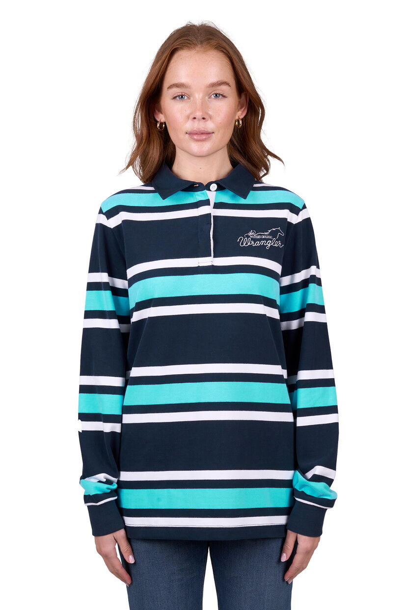 Wrangler Women Trista Rugby (X5W2577330) Navy/Aqua [SD]