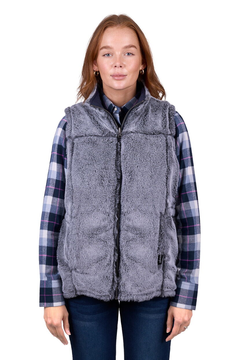 Wrangler Women Denver Reversible Vest (X5W2694314) Navy/Charcoal [SD]
